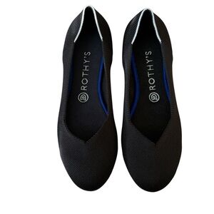 Rothy's Black and Blue Women's Flats Round Toe Size Women’s Size 9